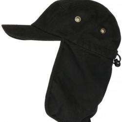 Casquette Protege Nuque Noire en Coton Saharienne Nedeyv Taille unique Noir