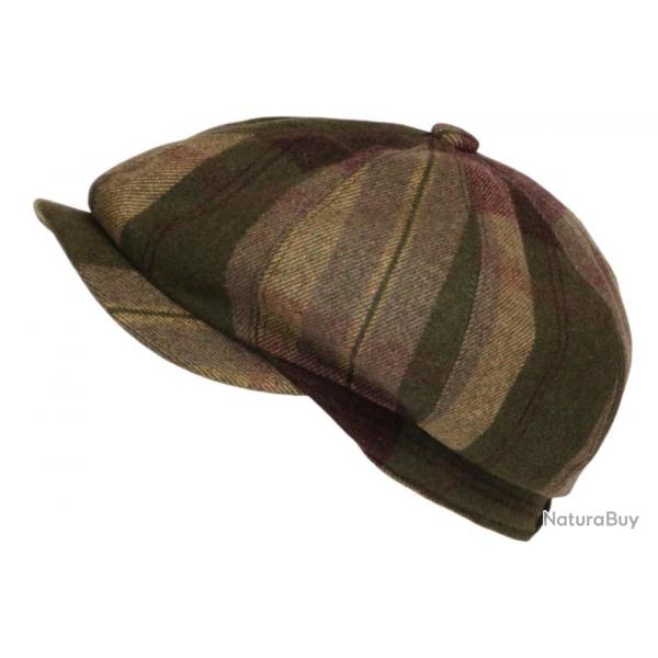 Beret Casquette Gavroche Verte et Rouge en Laine Charly Taille unique Vert