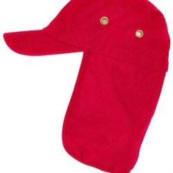 Casquette Protege Nuque Rouge en Coton Saharienne Nedeyv Taille unique Rouge