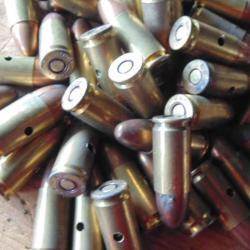 1  balle 9mm neutralisées percutées parachutée ww2 origine maquis résistance parachutage fab Us GB