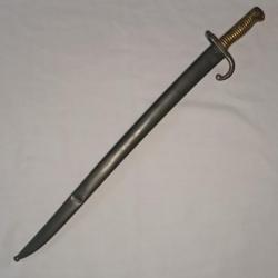 Sabre baïonnette CHASSEPOT Impérial 1868 XIXème