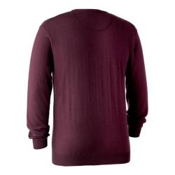 destockoctobre Pull en tricot à col rond Kingston violet deerhunter