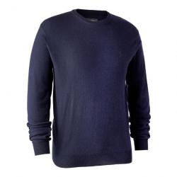 destockoctobre Pull en tricot à col rond Kingston bleu Deerhunter