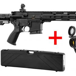 LDT - Pack carabine LDT15 L4S 10.5'' Cal. 223 Rem + point rouge Falke version S