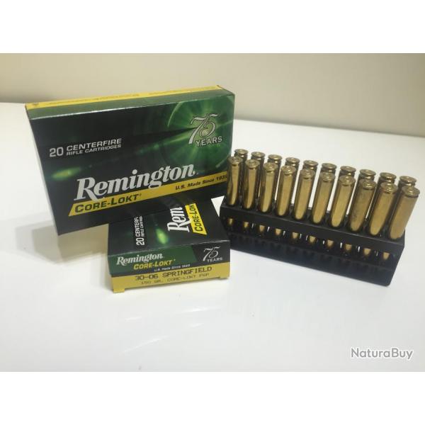 Balles Remington cal.30-06 SPRG 150gr PSP