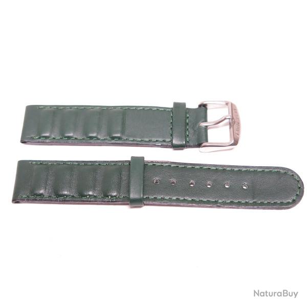 Bracelet montre cuir US Navy vert Box 272