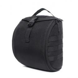 Sac Tactique pour Casque avec Système MOLLE et Boucle à Dégagement Rapide Noir