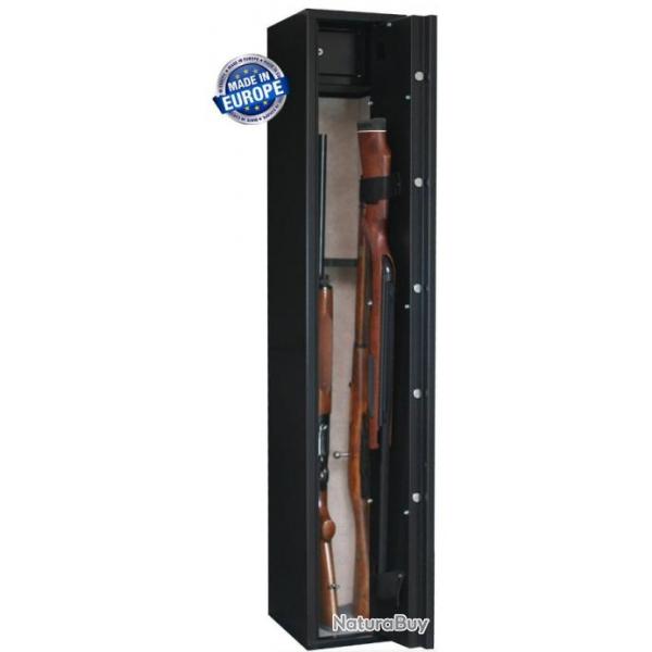 Armoire forte INFAC SENTINEL 5 armes - 4 avec lunette + 1 dans la porte