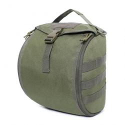 Sac Tactique pour Casque avec Système MOLLE et Boucle à Dégagement Rapide Vert