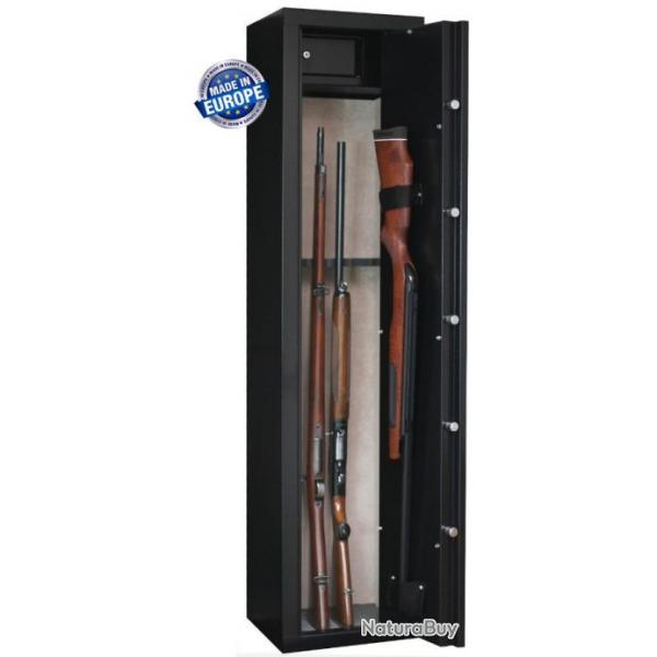 Armoire forte INFAC SENTINEL 7 armes - 6 avec lunette + 1 dans la porte