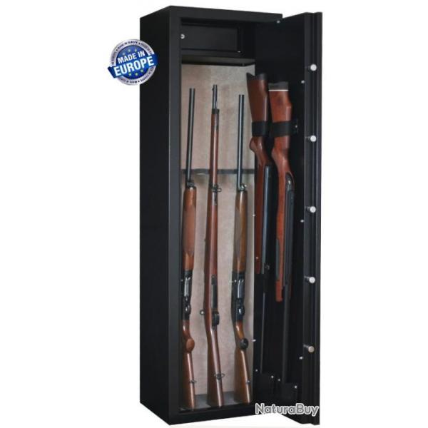 Armoire forte INFAC SENTINEL 10 armes - 8 avec lunette + 2 dans la porte