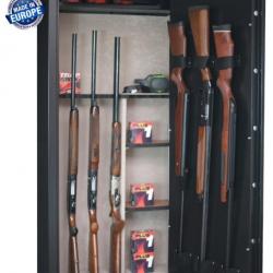 Armoire forte INFAC SENTINEL 14 armes - 11 avec lunette + 3 dans la porte