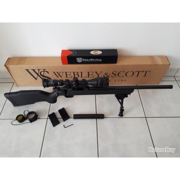 CARABINE WEBLEY SCOTT 22LR XOCET CANON CARBON