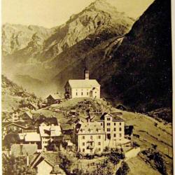 Carte postale ancienne Suisse, Gotthardbahn - Wassen Wingelle 1900