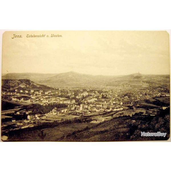 Carte postale ancienne Allemagne, Jena - Lotalanssicht western 1900