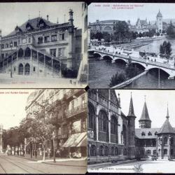 Carte postale ancienne 10 pcs. Suisse Zurich, Berne 1900