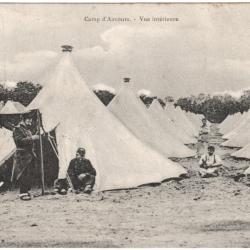 CPA MILITARIA  -  CAMP D'AUVOURS  -  VUE INTÉRIEURE