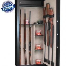 Armoire forte INFAC CLASSIC 14 armes - 11 avec lunette + 3 dans la porte