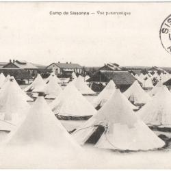 CPA MILITARIA  -  CAMP DE SISSONNE  -  VUE PANORAMIQUE