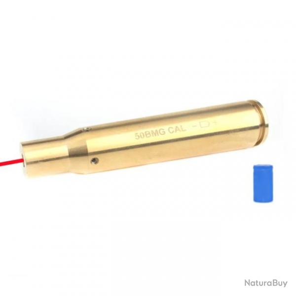 Cartouche laser de rglage calibre 50 BMG - Rouge avec batterie