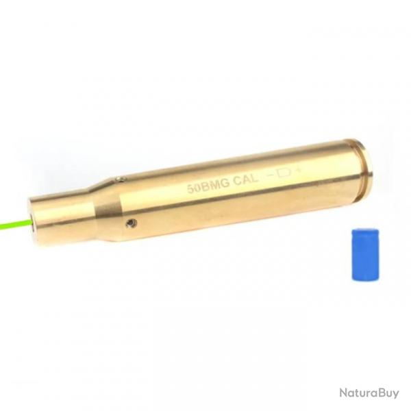 Cartouche laser de rglage calibre 50 BMG - Vert avec batterie