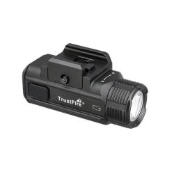 Lampe LED tactique Trustfire GM05 1050 lumens rail Glock et Picatinny rechargeable compacte