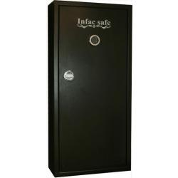 Armoire forte INFAC CLASSIC 14 armes - 11 avec lunette + 3 dans la porte !! SERRURE ÉLECTRONIQUE !!