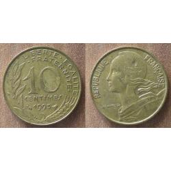 France 10 Centimes 1995 Lagriffoul Piece Franc Centime Francs