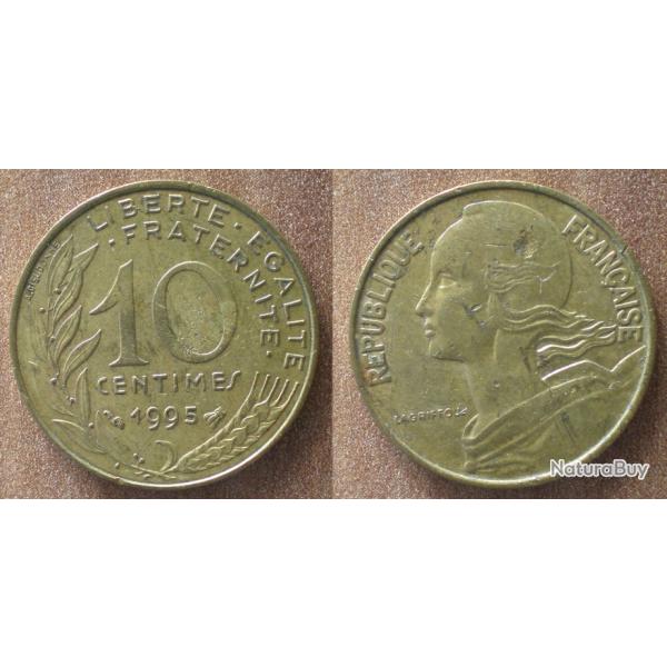 France 10 Centimes 1995 Lagriffoul Piece Franc Centime Francs