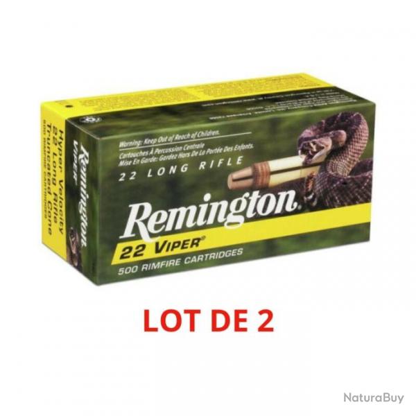 Lot de 2 Boites - Cart rem c/22lr viper hyper velocity 36gr (50) - PROMO SAISON