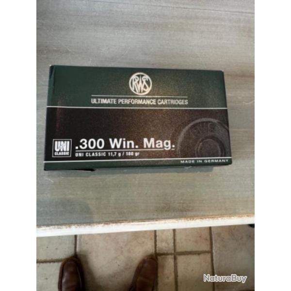 Balles 300 WIN mag RWS