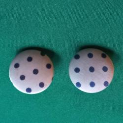 boucle d oreille à pois CLIP / VINTAGE