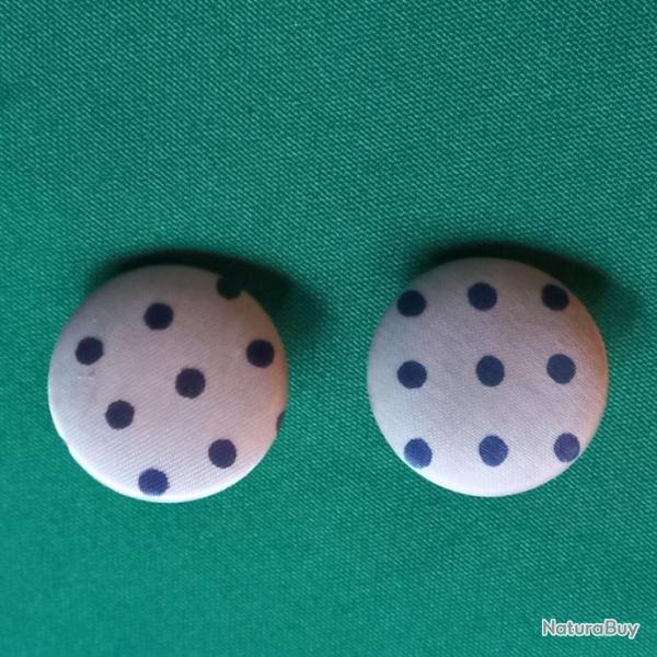 boucle d oreille  pois CLIP / VINTAGE
