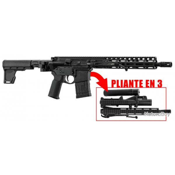 FOLDAR - AR15 pliant en 3 - calibre 5.56 canon 12.5' Mo Betta