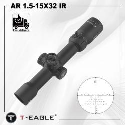 T-Eagle AR 1.5-15X32 IR Sans Montage paiement en 3 ou 4 fois - LIVRAISON GRATUITE !!