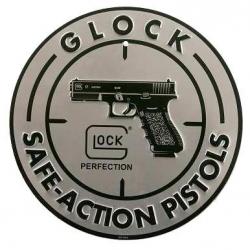 PANNEAU PUBLICITE GLOCK SAFE ACTION ALUMINIUM