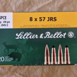 Cartouches S&B cal. 8x57 JRS 196 gr SPCE HILMAR SUPER DESTOCK !!!