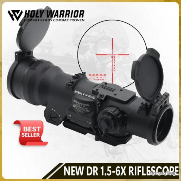 Holy Warrior Lunette De Vise NB DR 1.5-6X BK Paiement en 3 ou 4 fois - LIVRAISON GRATUITE !!