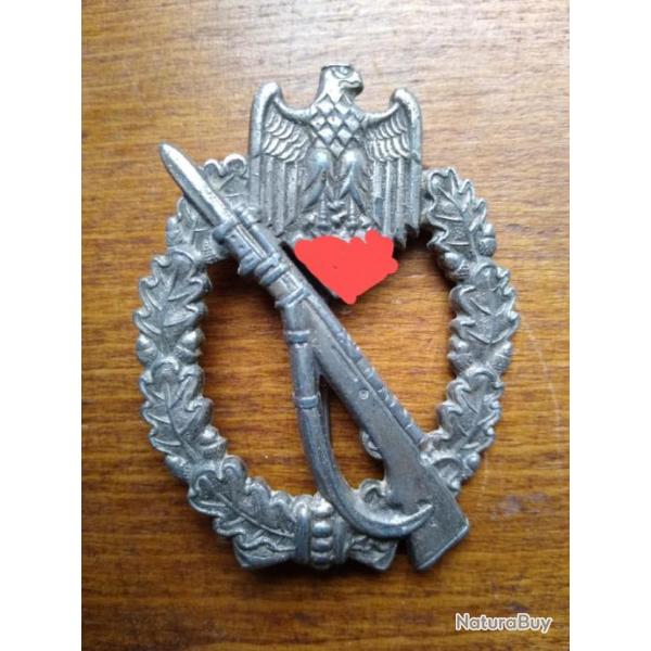 Badge d'assaut infanterie insigne allemand WW2