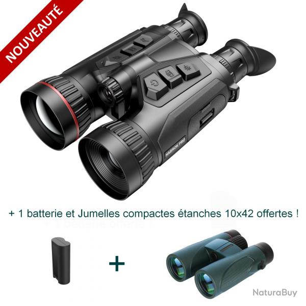 HIKMICRO HABROK PRO HX60LN - Jumelles multi-spectre avec tlmtre + 1 batterie + Jumelles 10x42 !