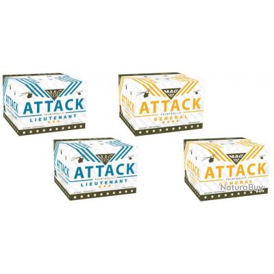 Annonce billes paintball : Nouveau pack de test New Legion Magfed - 2x New Legion Attack Lieutenant Magfed Paintballs stripe +