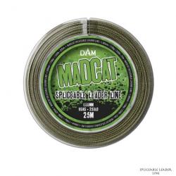 Tresse Creuse pour bas de ligne Madcat Spliceable Leader Line 25m