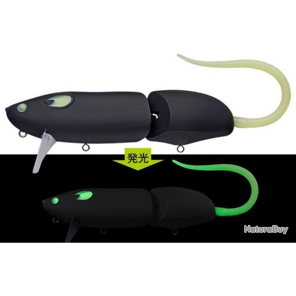 Poisson Nageur Evergreen Combat Rat 15cm 15cm 66g #643 - Mat Black