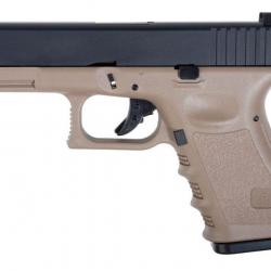 REPLIQUE GLOCK 19 SAIGO DEFENSE MK4 GBB TAN 0.9J GREEN GAS