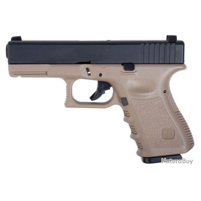 Pistola Softair HFC A Molla Glock G17 - 0.9J, Peso 600g, Colore Nero