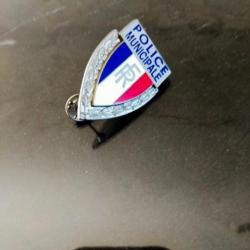 Insigne de casquette police municipale