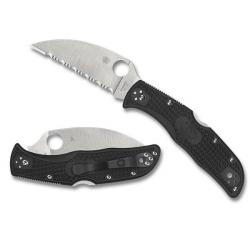 SPYC243FSWCBK Couteau de poche denté Spyderco Endela Wharncliffe