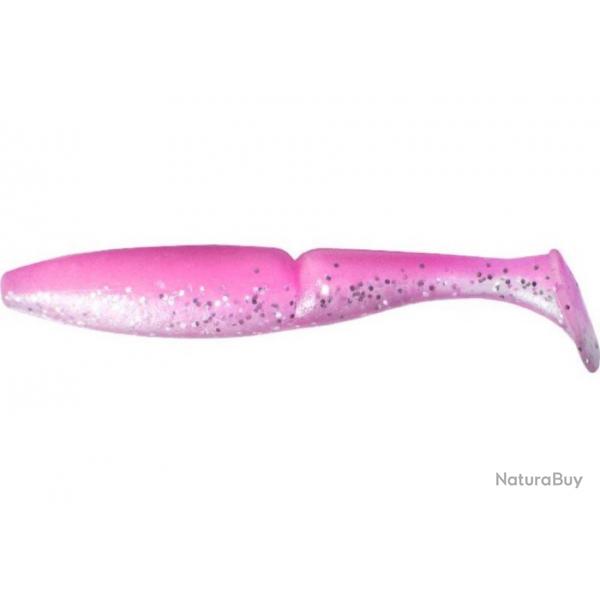 Leurres souples Sawamura One Up Shad 2 pouces Pink Back Glitter Belly