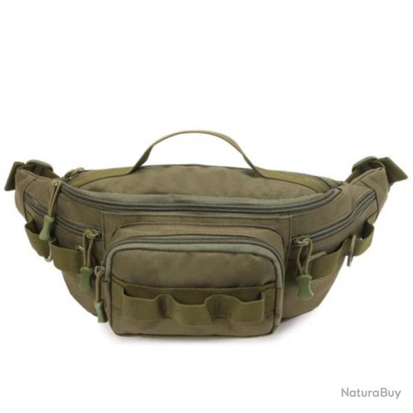 Sac Banane Militaire Multifonctionnel Systme Tactique Molle pour la Chasse, Pche, Randonne Vert