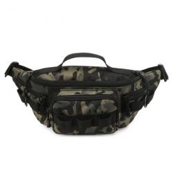 Sac Banane Militaire Multifonctionnel Système Tactique Molle Chasse Pêche Randonnée Noir CP